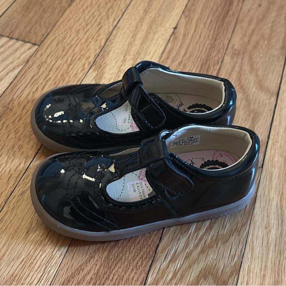 Livie & Luca Glossy Black Kids Mary Jane Style Dress Shoes